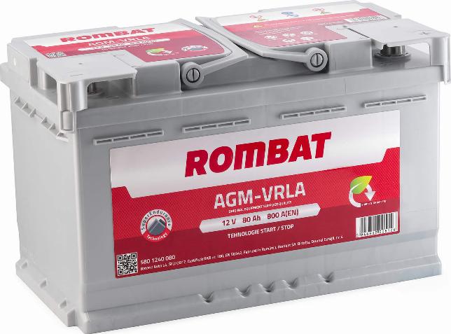 ROMBAT 580 1240 080 - Batterie de démarrage cwaw.fr