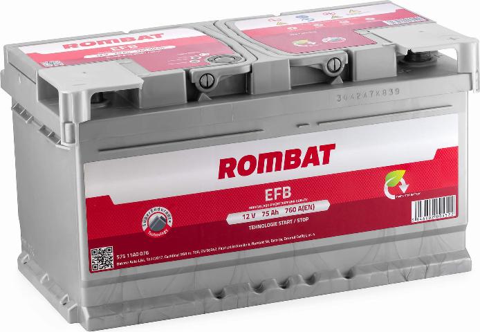 ROMBAT 575 11A0 076 - Batterie de démarrage cwaw.fr