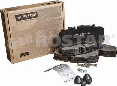 Rostar 180.000094 - Kit de plaquettes de frein, frein à disque cwaw.fr