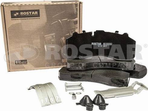 Rostar 180.000061 - Kit de plaquettes de frein, frein à disque cwaw.fr