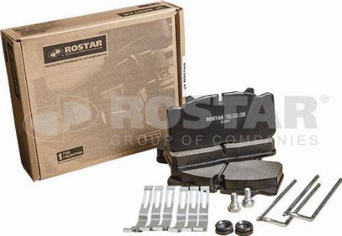 Rostar 180.000088 - Kit de plaquettes de frein, frein à disque cwaw.fr