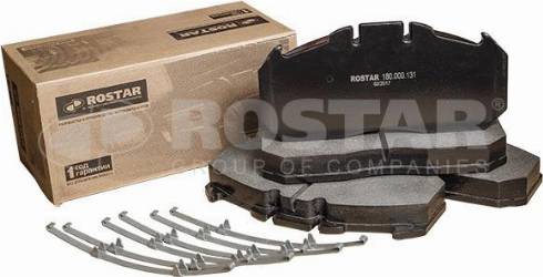 Rostar 180.000131 - Kit de plaquettes de frein, frein à disque cwaw.fr