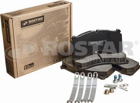 Rostar 180.000124 - Kit de plaquettes de frein, frein à disque cwaw.fr