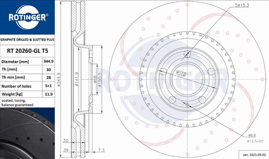 Rotinger RT 20260-GL T5 - Disque de frein cwaw.fr