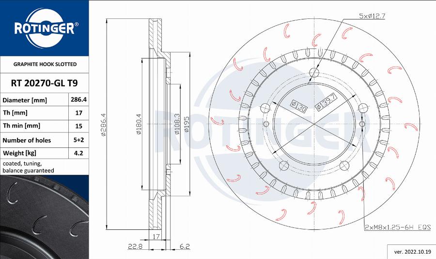 Rotinger RT 20270-GL T9 - Disque de frein cwaw.fr