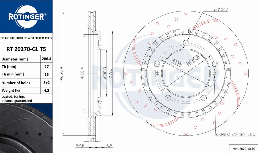 Rotinger RT 20270-GL T5 - Disque de frein cwaw.fr