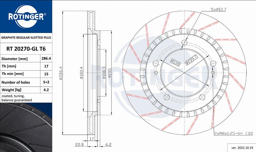 Rotinger RT 20270-GL T6 - Disque de frein cwaw.fr