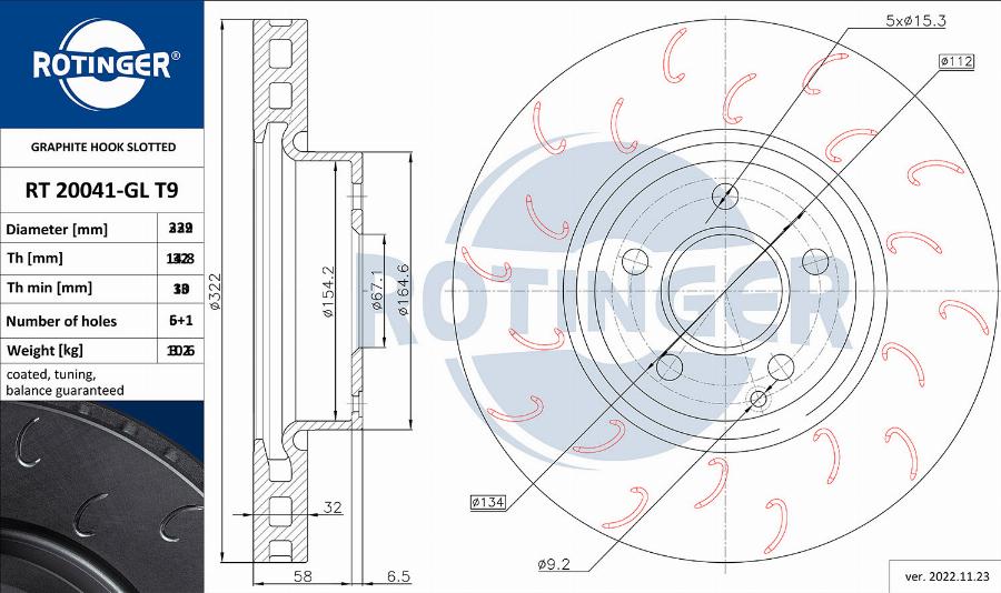 Rotinger RT 20720-GL T9 - Disque de frein cwaw.fr