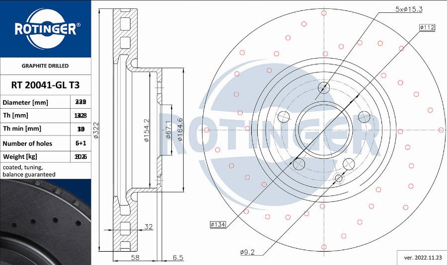 Rotinger RT 20720-GL T3 - Disque de frein cwaw.fr