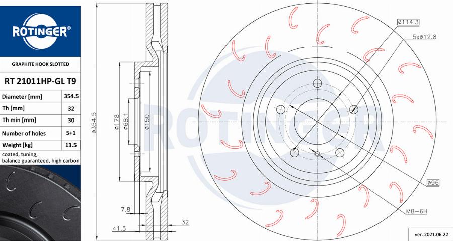 Rotinger RT 21011HP-GL T9 - Disque de frein cwaw.fr