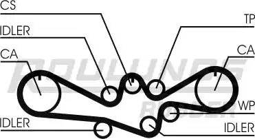 Roulunds Rubber RR1088 - Courroie de distribution cwaw.fr