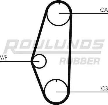 Roulunds Rubber RR1021 - Courroie de distribution cwaw.fr