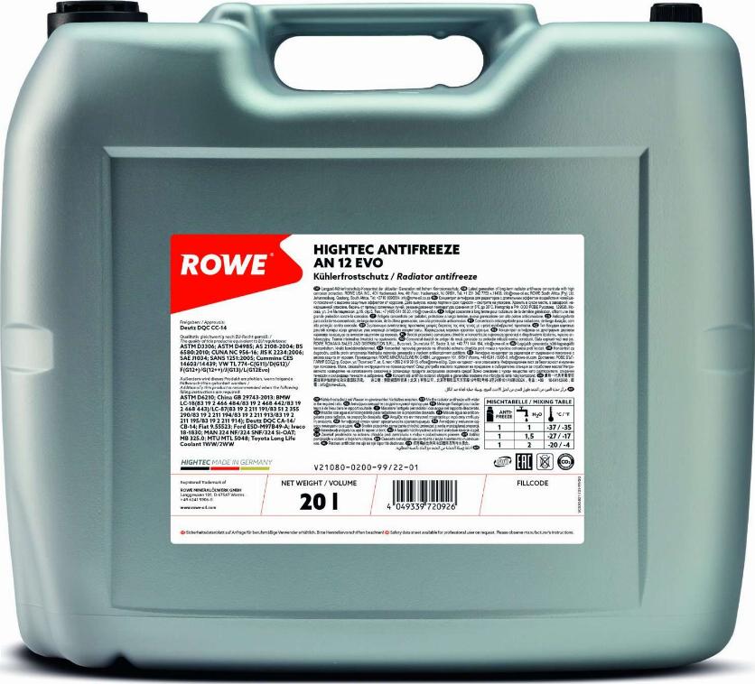 ROWE 21080-0200-99 - Antigel cwaw.fr