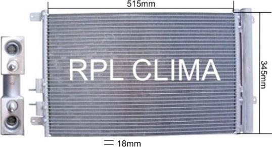 RPLQuality APCDAR5014 - Condensateur, climatisation cwaw.fr