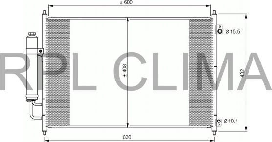 RPLQuality APCDNI5047 - Condensateur, climatisation cwaw.fr