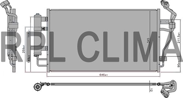 RPLQuality APCDNI5058 - Condensateur, climatisation cwaw.fr