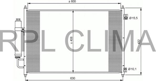 RPLQuality APCDNI0047 - Condensateur, climatisation cwaw.fr