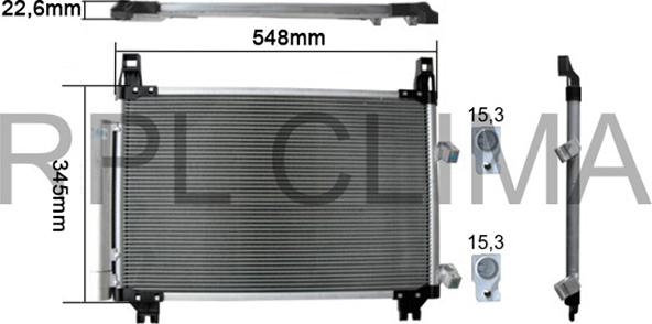 RPLQuality APCDTO5058 - Condensateur, climatisation cwaw.fr