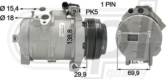 RPLQuality APCOBW5041 - Compresseur, climatisation cwaw.fr