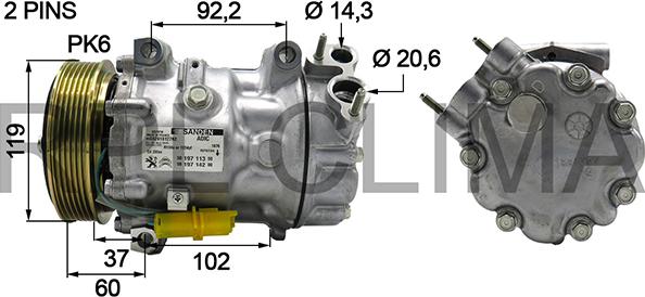 RPLQuality APCOCI5072 - Compresseur, climatisation cwaw.fr