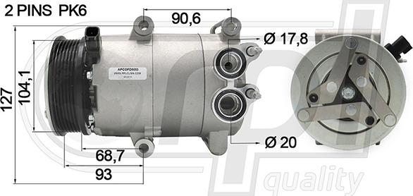 RPLQuality APCOFD5053 - Compresseur, climatisation cwaw.fr