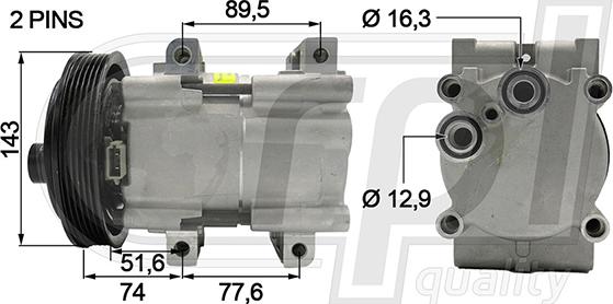 RPLQuality APCOFD5015 - Compresseur, climatisation cwaw.fr