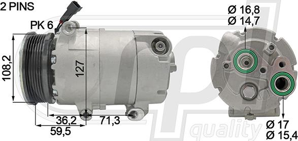 RPLQuality APCOFD5036 - Compresseur, climatisation cwaw.fr