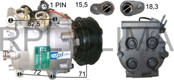 RPLQuality APCOHO0027 - Compresseur, climatisation cwaw.fr