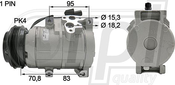 RPLQuality APCOKI5028 - Compresseur, climatisation cwaw.fr