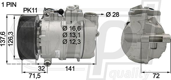 RPLQuality APCOMB5038 - Compresseur, climatisation cwaw.fr