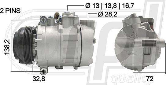 RPLQuality APCOOP5030 - Compresseur, climatisation cwaw.fr