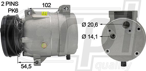 RPLQuality APCORE5046 - Compresseur, climatisation cwaw.fr