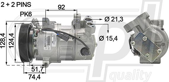 RPLQuality APCORE5087 - Compresseur, climatisation cwaw.fr