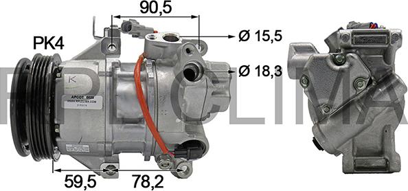 RPLQuality APCOTO0025 - Compresseur, climatisation cwaw.fr