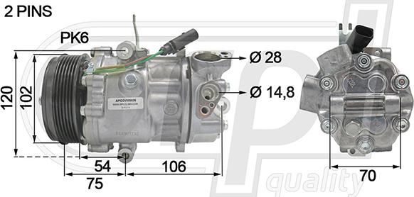 RPLQuality APCOVW5036 - Compresseur, climatisation cwaw.fr