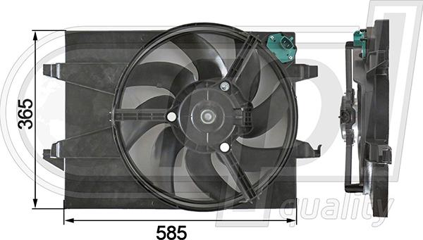 RPLQuality APELFD5004 - Ventilateur, refroidissement du moteur cwaw.fr