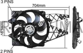 RPLQuality APELFT5041 - Ventilateur, refroidissement du moteur cwaw.fr