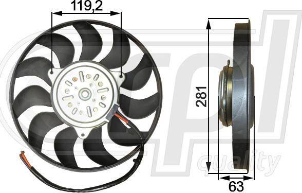 RPLQuality APELVW5040 - Ventilateur, refroidissement du moteur cwaw.fr