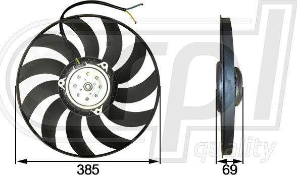 RPLQuality APELVW5054 - Ventilateur, refroidissement du moteur cwaw.fr