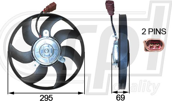 RPLQuality APELVW5053 - Ventilateur, refroidissement du moteur cwaw.fr