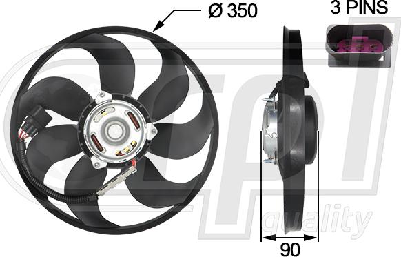 RPLQuality APELVW5067 - Ventilateur, refroidissement du moteur cwaw.fr