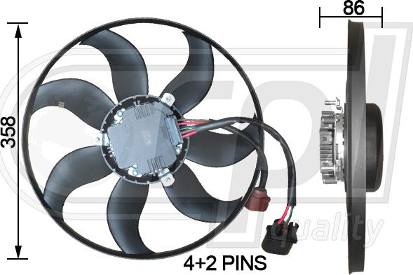 RPLQuality APELVW5030 - Ventilateur, refroidissement du moteur cwaw.fr