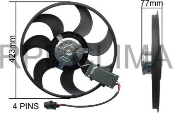 RPLQuality APELVW5072 - Ventilateur, refroidissement du moteur cwaw.fr