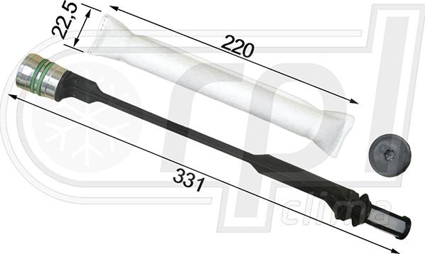 RPLQuality APFLBW0023 - Filtre déshydratant, climatisation cwaw.fr