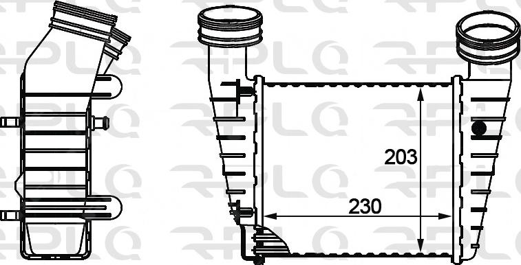 RPL QUALITY APITVW5008 - Intercooler, échangeur cwaw.fr