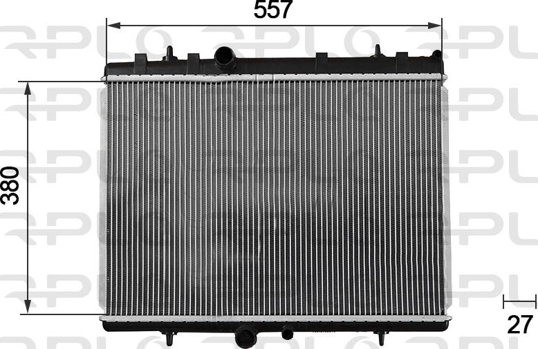 RPL QUALITY APRAPG5009 - Radiateur, refroidissement du moteur cwaw.fr