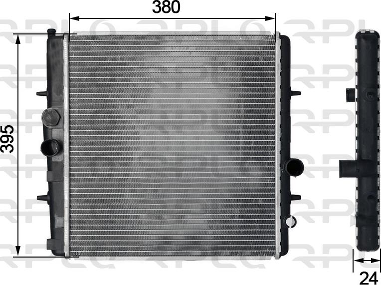 RPL QUALITY APRAPG5006 - Radiateur, refroidissement du moteur cwaw.fr