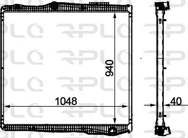 RPL QUALITY APRASC5009 - Radiateur, refroidissement du moteur cwaw.fr