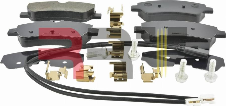 RRT RFD-1010024 - Kit de plaquettes de frein, frein à disque cwaw.fr