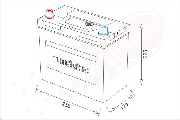 RUTEC RNU045LCJBL - Batterie de démarrage cwaw.fr